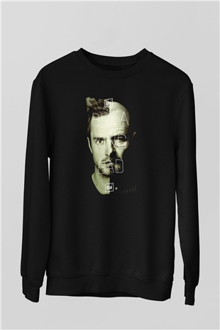 Breaking Bad Heisenberg Siyah Unisex Sweatshirt