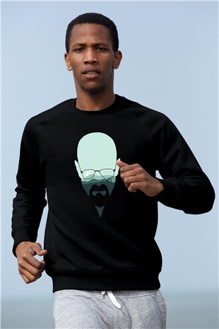 Breaking Bad Heisenberg Siyah Unisex Sweatshirt