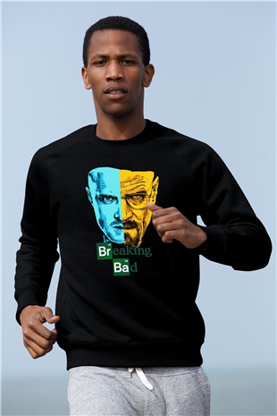 Breaking Bad Heisenberg Siyah Unisex Sweatshirt