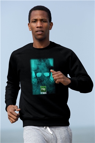 Breaking Bad Heisenberg Siyah Unisex Sweatshirt