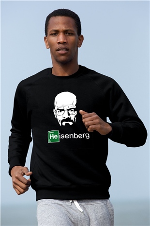 Breaking Bad Heisenberg Siyah Unisex Sweatshirt