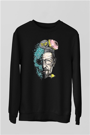 Breaking Bad Heisenberg Siyah Unisex Sweatshirt
