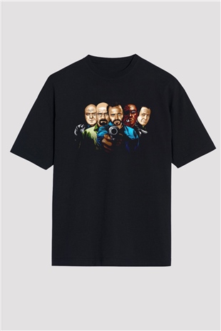 Breaking Bad Heisenberg Siyah Oversize Tişört Oversize T-shirt