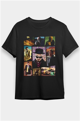 Breaking Bad Heisenberg Siyah Unisex Tişört T-Shirt