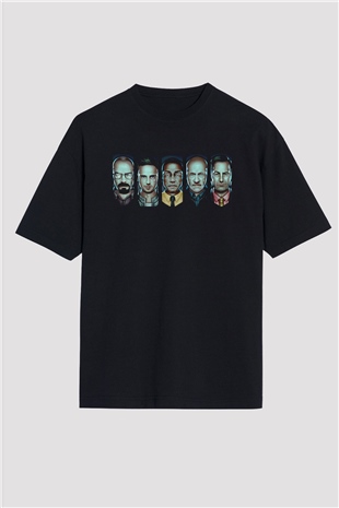 Breaking Bad Heisenberg Siyah Oversize Tişört Oversize T-shirt