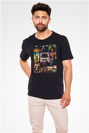 Breaking Bad Heisenberg Siyah Unisex Tişört T-Shirt