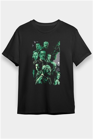 Breaking Bad Heisenberg Siyah Unisex Tişört T-Shirt