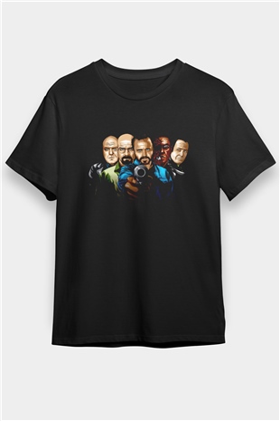 Breaking Bad Heisenberg Siyah Unisex Tişört T-Shirt