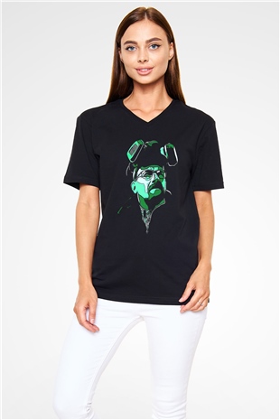 Breaking Bad Heisenberg Siyah Unisex V Yaka Tişört