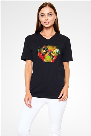Breaking Bad Heisenberg Siyah Unisex V Yaka Tişört