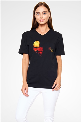 Breaking Bad Heisenberg Siyah Unisex V Yaka Tişört