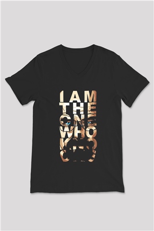 Breaking Bad Heisenberg Siyah Unisex V Yaka Tişört T-Shirt