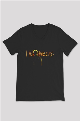 Breaking Bad Heisenberg Siyah Unisex V Yaka Tişört