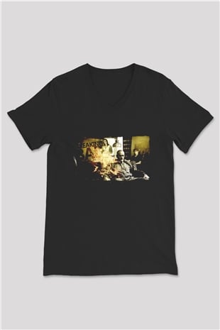 Breaking Bad Heisenberg Siyah Unisex V Yaka Tişört
