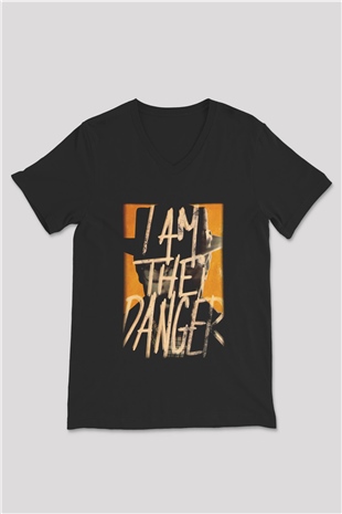 Breaking Bad Heisenberg Siyah Unisex V Yaka Tişört T-Shirt