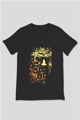 Breaking Bad Heisenberg Siyah Unisex V Yaka Tişört T-Shirt
