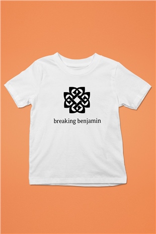 Breaking Benjamin Baskılı Beyaz Unisex Çocuk Tişört