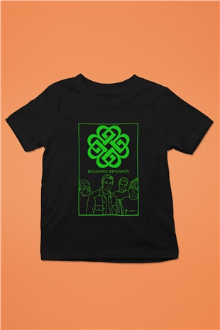 Breaking Benjamin Baskılı Siyah Unisex Çocuk Tişört