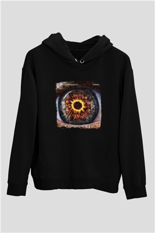 Breaking Benjamin Baskılı Unisex Siyah Hoodie