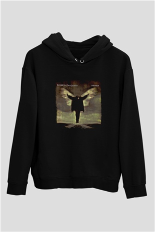Breaking Benjamin Baskılı Unisex Siyah Hoodie
