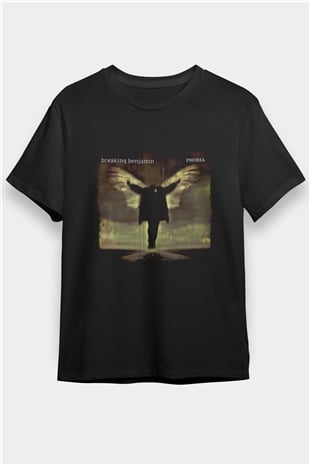 Breaking Benjamin Baskılı Unisex Siyah Tişört