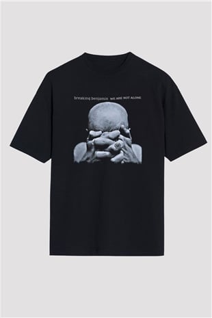Breaking Benjamin Baskılı Unisex Siyah Oversize Tişört