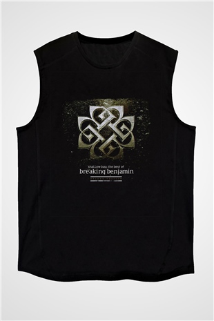 Breaking Benjamin Baskılı Unisex Siyah Kolsuz Tişört