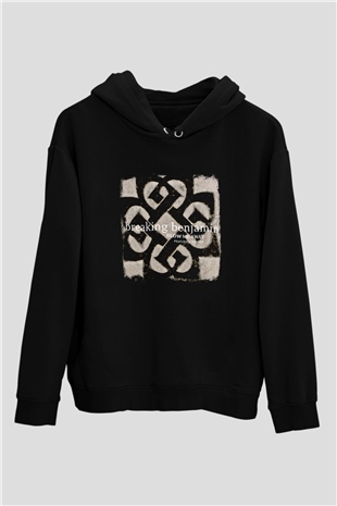Breaking Benjamin Baskılı Unisex Siyah Hoodie