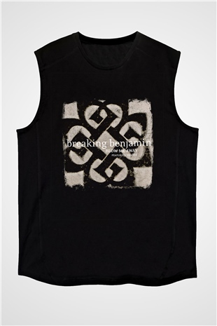 Breaking Benjamin Baskılı Unisex Siyah Kolsuz Tişört