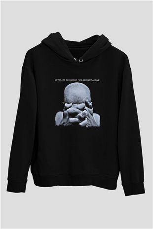 Breaking Benjamin Baskılı Unisex Siyah Hoodie