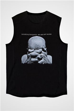 Breaking Benjamin Baskılı Unisex Siyah Kolsuz Tişört