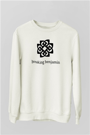 Breaking Benjamin Beyaz Unisex Sweatshirt