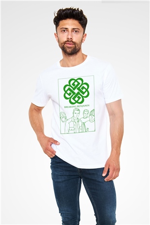 Breaking Benjamin Beyaz Unisex Tişört T-Shirt - TişörtFabrikası