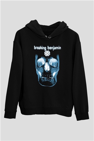 Breaking Benjamin Siyah Unisex Kapüşonlu Sweatshirt