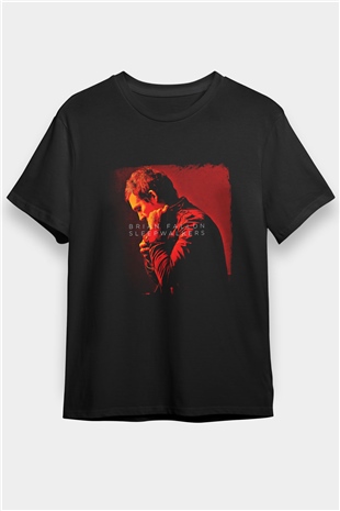 Brian Fallon Baskılı Unisex Siyah Tişört