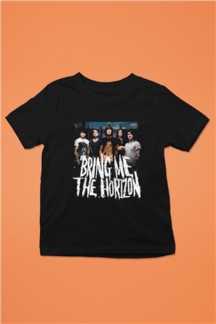 Bring Me the Horizon Baskılı Siyah Unisex Çocuk Tişört