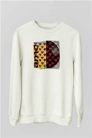 Bring Me the Horizon Baskılı Unisex Beyaz Sweatshirt