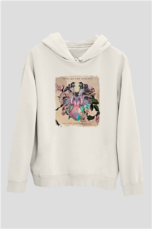 Bring Me the Horizon Baskılı Unisex Beyaz Hoodie