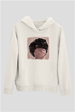 Bring Me the Horizon Baskılı Unisex Beyaz Hoodie
