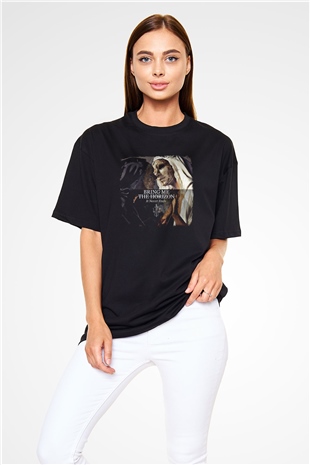 Bring Me the Horizon Baskılı Unisex Siyah Oversize Tişört