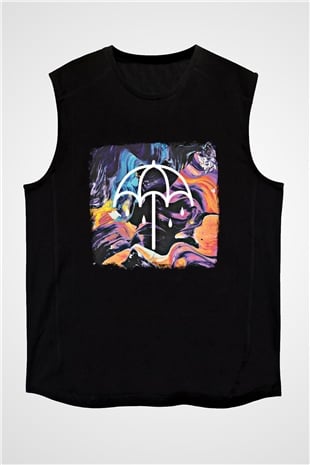 Bring Me the Horizon Baskılı Unisex Siyah Kolsuz Tişört