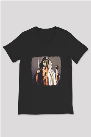 Bring Me the Horizon Baskılı Unisex Siyah V Yaka Tişört