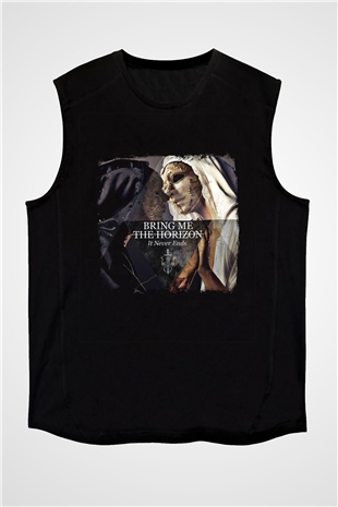 Bring Me the Horizon Baskılı Unisex Siyah Kolsuz Tişört
