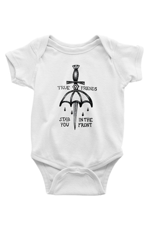 Bring Me the Horizon Beyaz Bebek Body - Zıbın