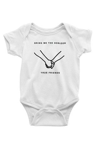 Bring Me the Horizon Beyaz Bebek Body - Zıbın