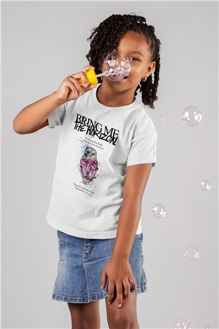 Bring Me the Horizon Beyaz Unisex Çocuk Tişört