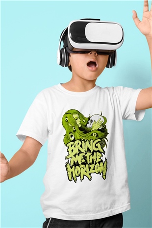 Bring Me the Horizon Beyaz Unisex Çocuk Tişört