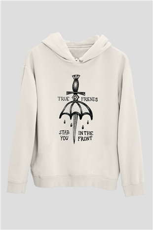 Bring Me the Horizon Beyaz Unisex Kapüşonlu Sweatshirt