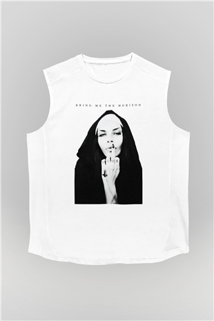 Bring Me the Horizon Beyaz Unisex Kolsuz Tişört