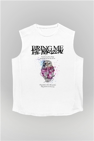 Bring Me the Horizon Beyaz Unisex Kolsuz Tişört